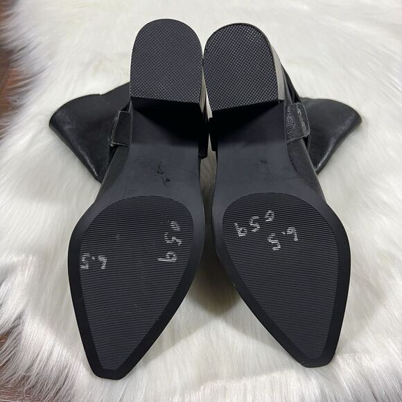 NEW Steve Madden Women's Size 6.5 M Black Leather Alessio Ankle‎ Boot Bootie - Picture 10 of 13